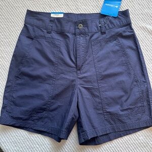 Columbia Holly Hideaway Washed Out Shorts Navy 4” Inseam NWT